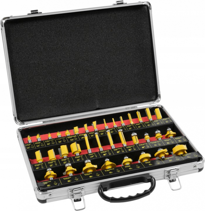 Set freza lemn 35 piese 8mm (N4600) [4]