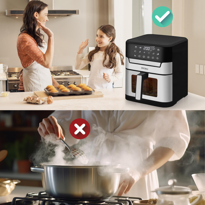 Friteuza cu aer cald 8 L, 2200 W, 10 programe (KD4109) [11]