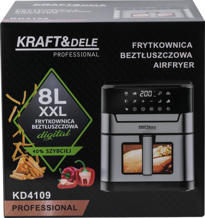 Friteuza cu aer cald 8 L, 2200 W, 10 programe (KD4109) [29]