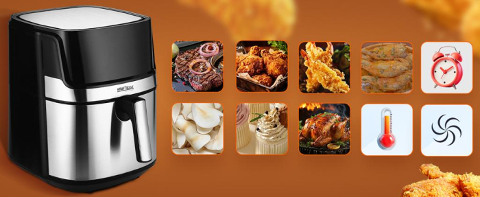 Friteuza cu aer cald 8L fara ulei 1500W + LCD (KD4101) [26]