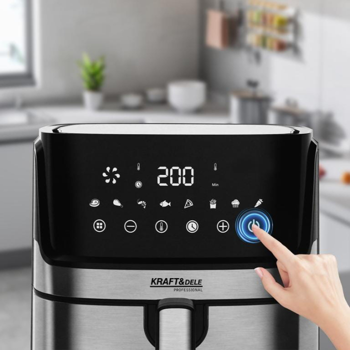 Friteuza cu aer cald 8L fara ulei 1500W + LCD (KD4101) [13]