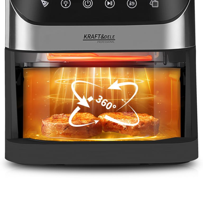 Friteuza cu aer cald air fryer 6 L 2000W cu afisaj LED (KD4108) [20]