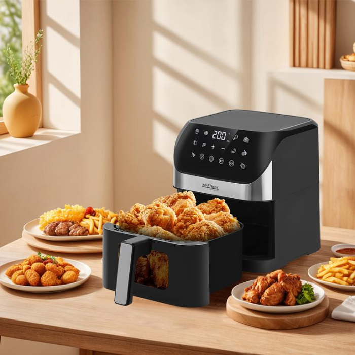 Friteuza cu aer cald air fryer 6 L 2000W cu afisaj LED (KD4108) [18]