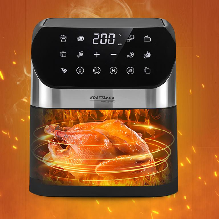 Friteuza cu aer cald air fryer 6 L 2000W cu afisaj LED (KD4108) [14]