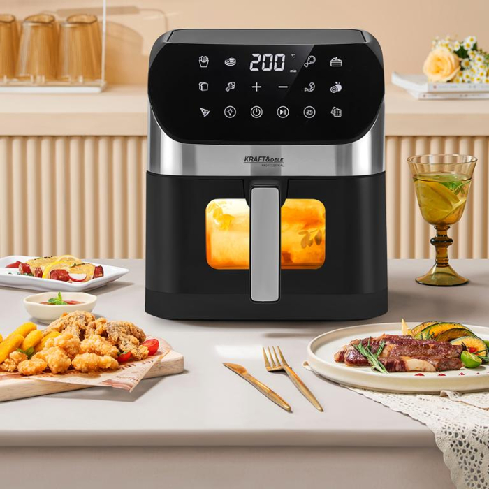 Friteuza cu aer cald air fryer 6 L 2000W cu afisaj LED (KD4108) [19]