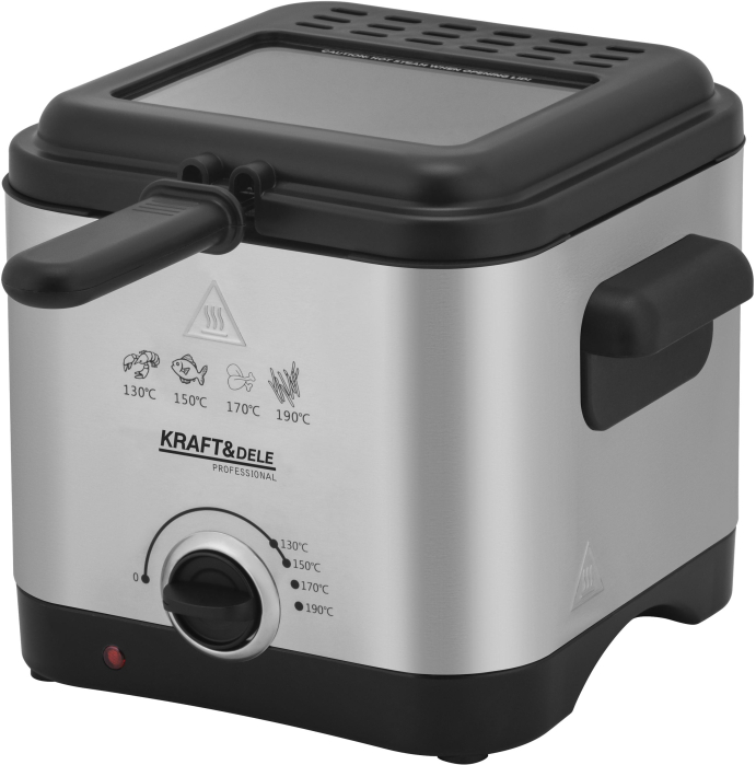 Friteuza electrica cu ulei 1.5L, 1000 W, temperatura reglabila 130-190°C (KD4330) [3]