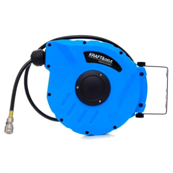 Furtun aer compresor 10m cu bobina rola automata tambur (KD1460) [8]