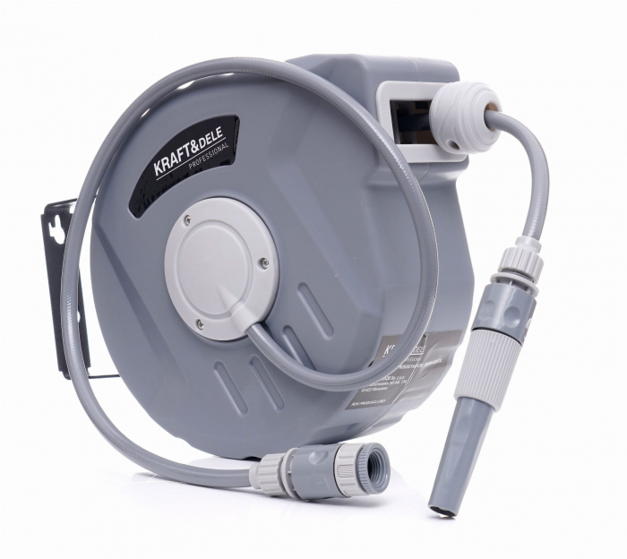 Furtun apa 10m + 1m cu bobina rola automata tambur retractabil de gradina (KD2081) [3]