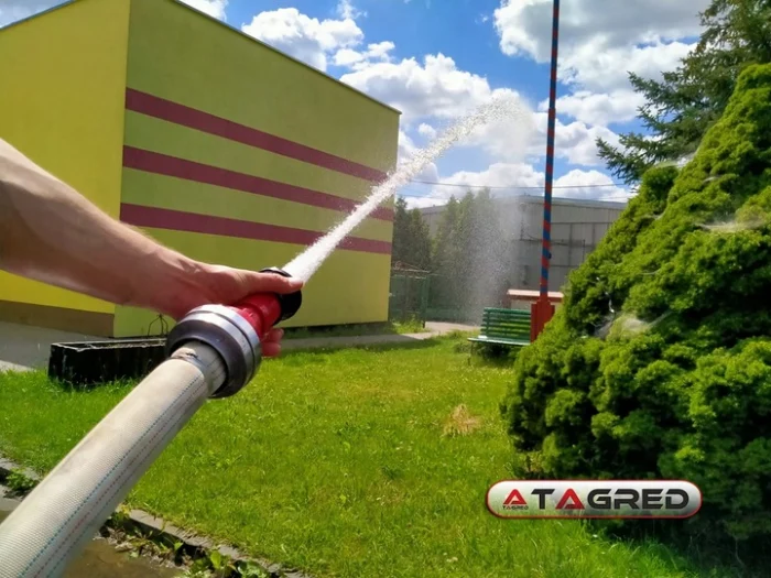 Furtun apa pompieri 60m cu conectori 1 tol si teava refulare inclusa (TA530+TA528) [10]