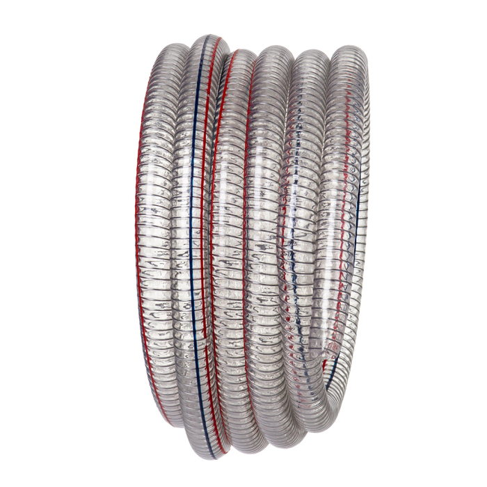 Furtun aspiratie PVC cu spirala otel 1 inch pentru lichide (M85270) [2]