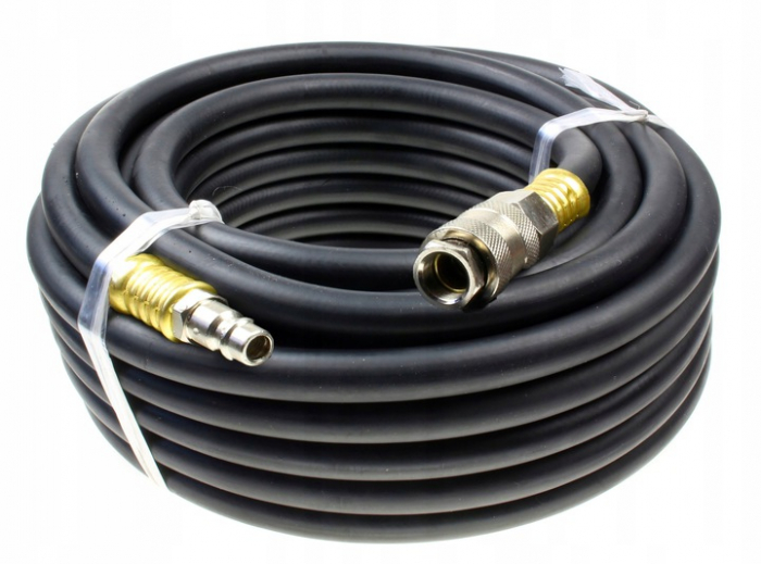 Furtun cauciuc pneumatic compresor aer 15m 20bar 10x17mm (M82106) [6]