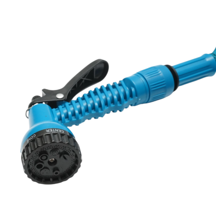 Furtun gradina extensibil 2.5-7.5m cu pistol reglabil 7 moduri, adaptor 3/4, cupla rapida 1/2 (DISTN97) [3]