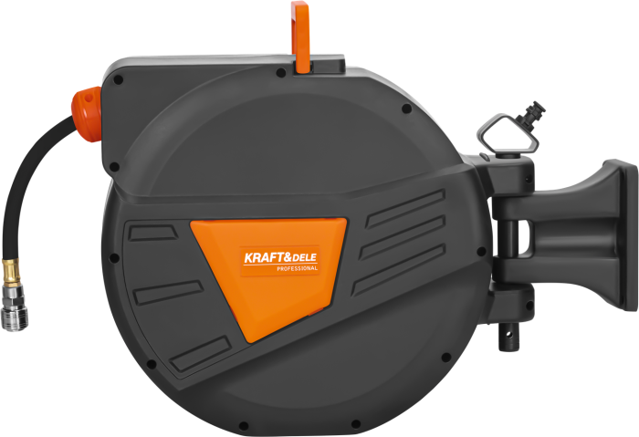 Furtun pneumatic 20m pe tambur automat cu suport rotativ (KD2159) [8]