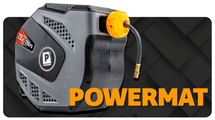 Furtun pneumatic pe tambur automat 20m aer comprimat PM1407 (PM-ABNW-20MN) [18]