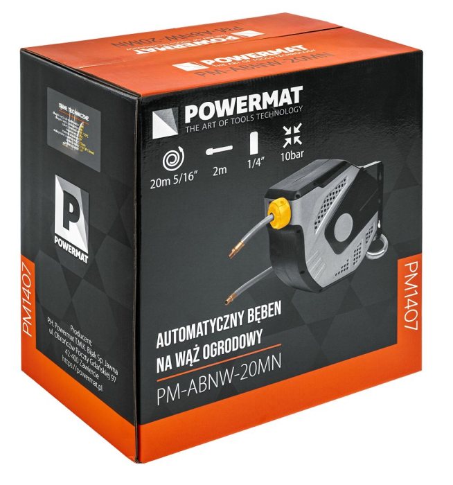 Furtun pneumatic pe tambur automat 20m aer comprimat PM1407 (PM-ABNW-20MN) [16]