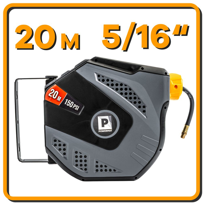 Furtun pneumatic pe tambur automat 20m aer comprimat PM1407 (PM-ABNW-20MN) [19]