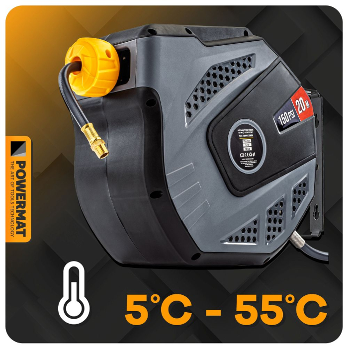 Furtun pneumatic pe tambur automat 20m aer comprimat PM1407 (PM-ABNW-20MN) [23]