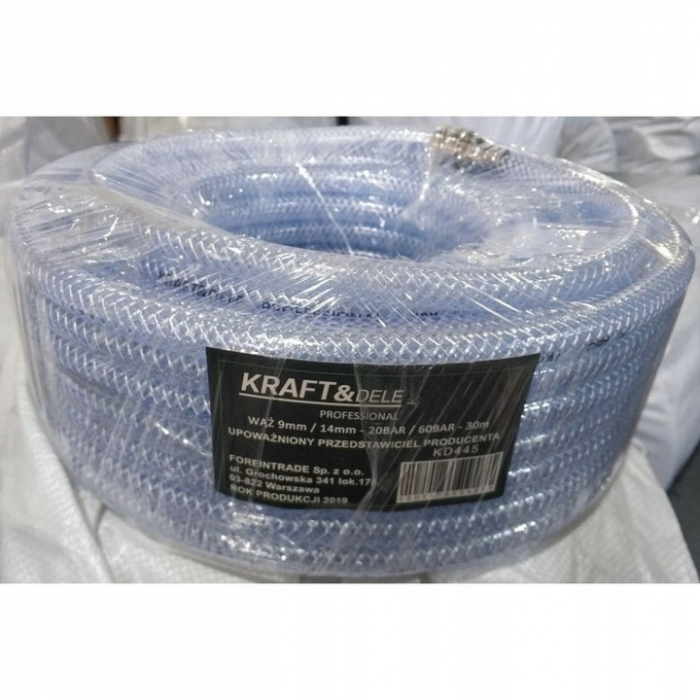 Furtun pneumatic ranforsat compresor aer 30m 20bar 9x14mm (KD445) [2]
