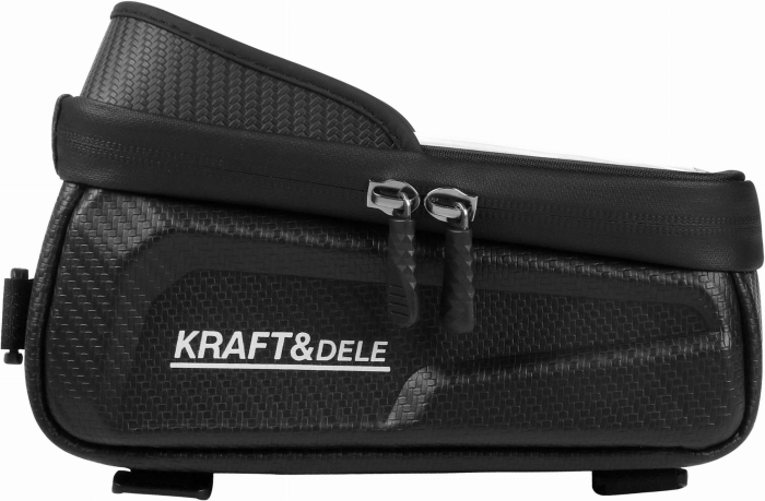 Geanta bicicleta impermeabila pentru telefon cu fixare velcro si compartiment depozitare (KD10886) [2]