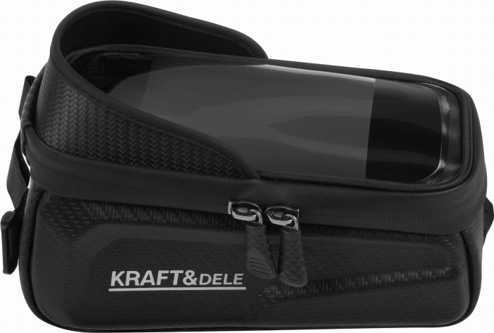 Geanta bicicleta impermeabila pentru telefon cu fixare velcro si compartiment depozitare (KD10886) [14]