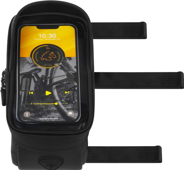 Geanta bicicleta impermeabila pentru telefon cu fixare velcro si compartiment depozitare (KD10886) [5]