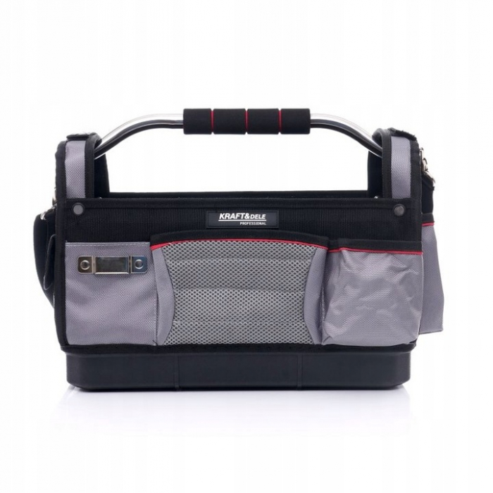 Geanta pentru scule unelte cu baza dura maner metalic 45x22cm (KD2046) [7]