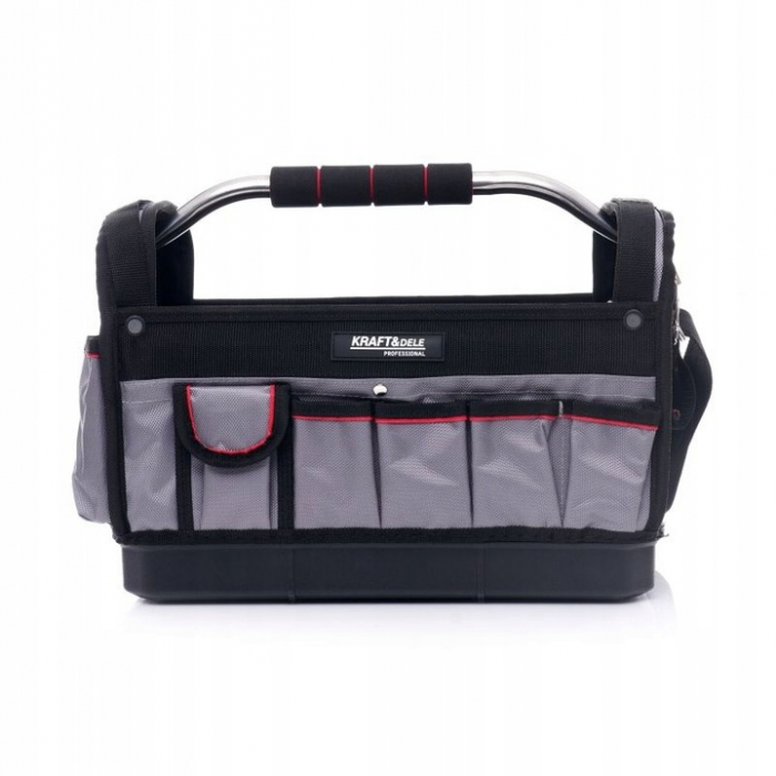 Geanta pentru scule unelte cu baza dura maner metalic 45x22cm (KD2046) [4]