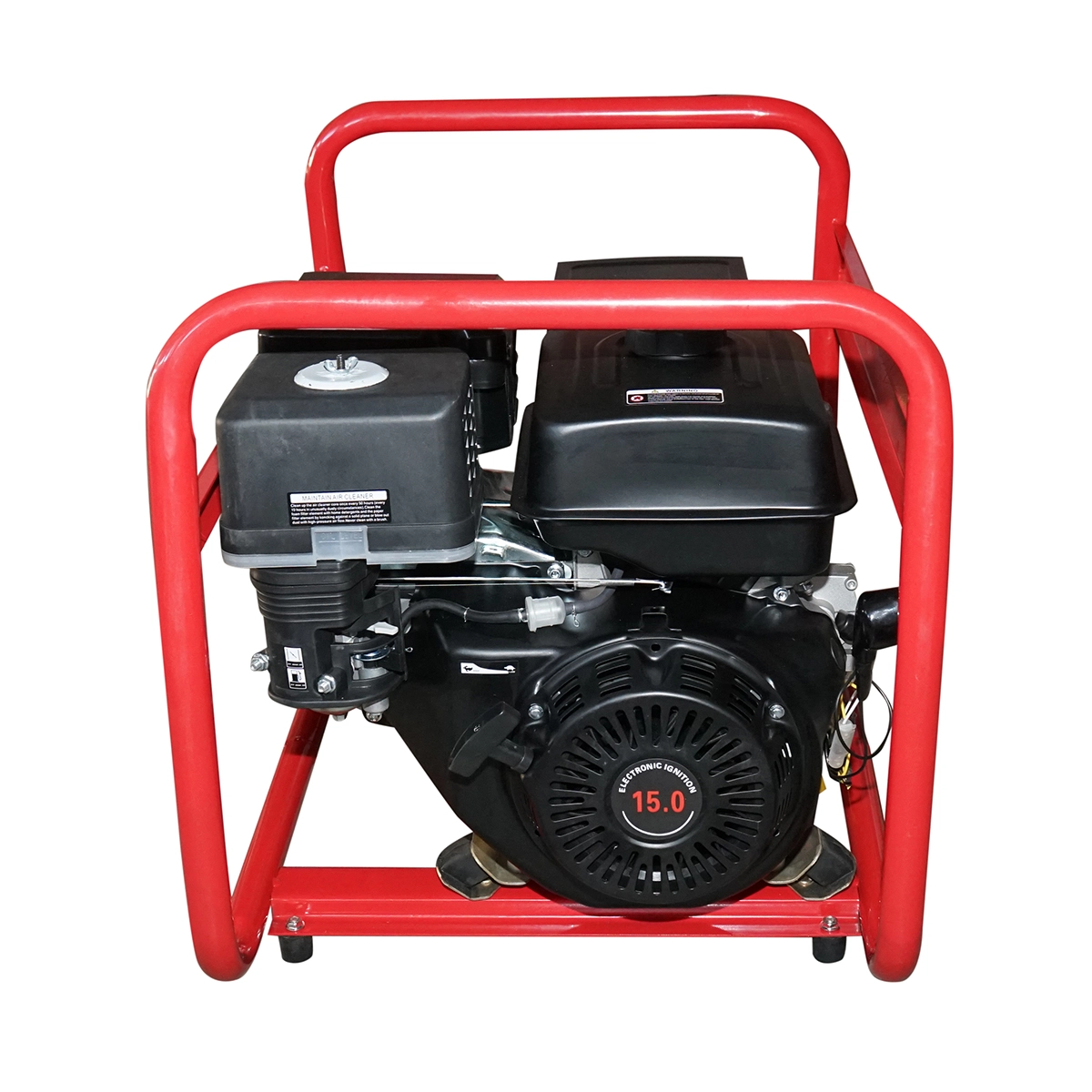 Generator 5kw + invertor sudura 200A 5000W pornire electrica la cheie invertor incorporat curent 220V 12V 15CP DISPG86 (BK79658) [4]