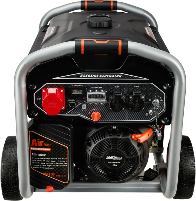 Generator benzina trifazat 9kW, 230V 400V 12V, pornire electrica si manuala, rezervor 25L (KD3122) [7]