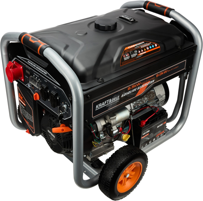 Generator benzina trifazat 9kW, 230V 400V 12V, pornire electrica si manuala, rezervor 25L (KD3122) [15]