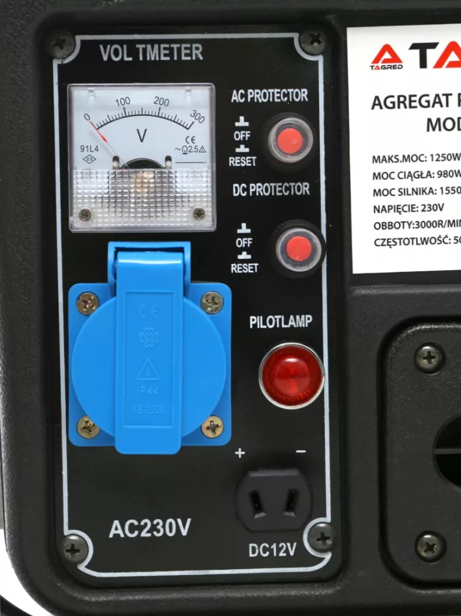 Generator curent 1.25kw 1250W 230V 12 V motor pe benzina 2.1CP (TA980) [6]
