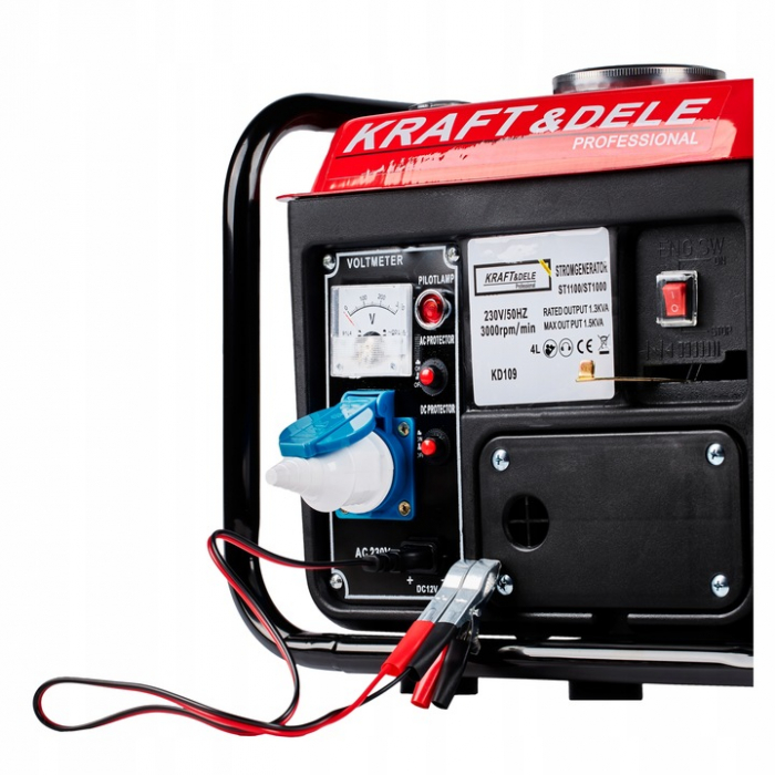 Generator curent 1.2kW 1200W 230V 12V motor benzina 2CP (KD109) [11]