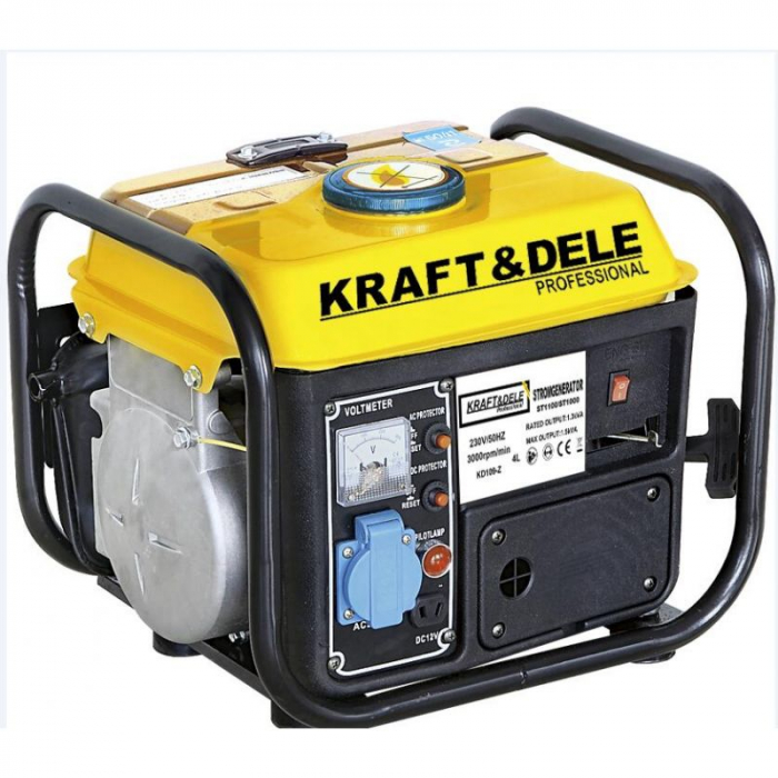 Resigilat-Generator curent 1.2kW 1200W 230V 12V motor benzina 2CP (KD109Z) [11]