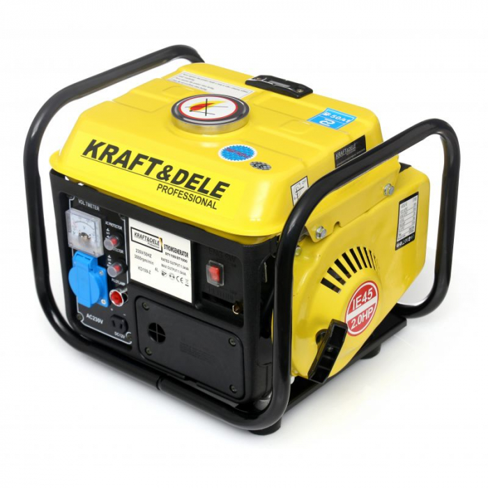 Resigilat-Generator curent 1.2kW 1200W 230V 12V motor benzina 2CP (KD109Z) [6]