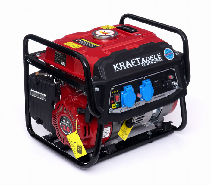 Generator curent 1.5kW 1500W 230V 12V motor benzina 3CP (KD150) [6]
