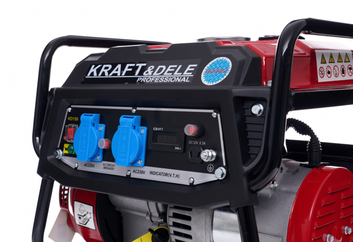 Generator curent 1.5kW 1500W 230V 12V motor benzina 3CP (KD150) [7]