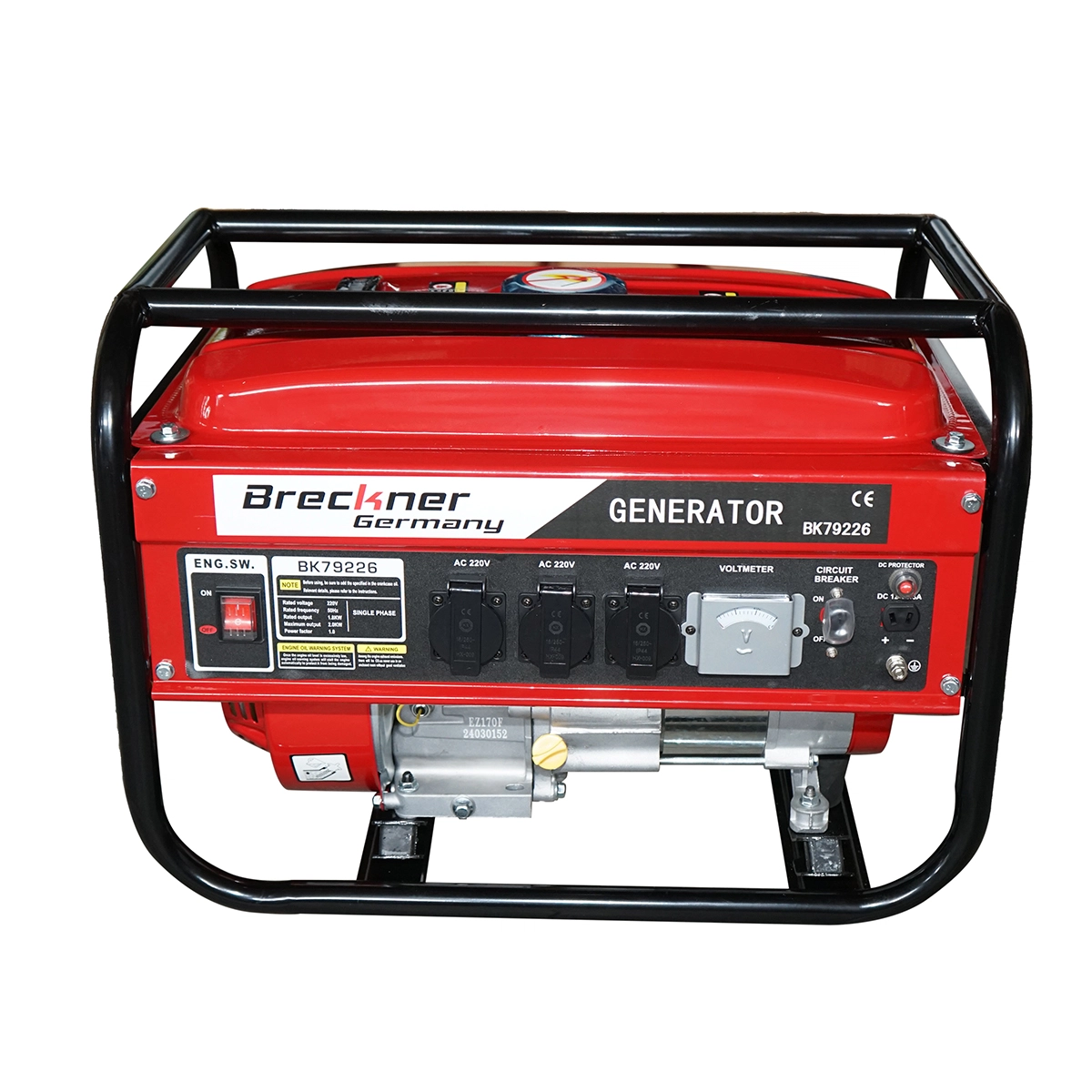 Generator curent 2kW 2000W 220V 12V motor benzina 7.5CP DISMX01 (BK79226) [1]