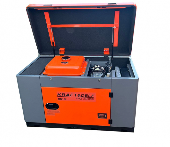 Generator curent 13kW 13000W 230V 12V pornire electrica diesel motorina (KD197) [1]
