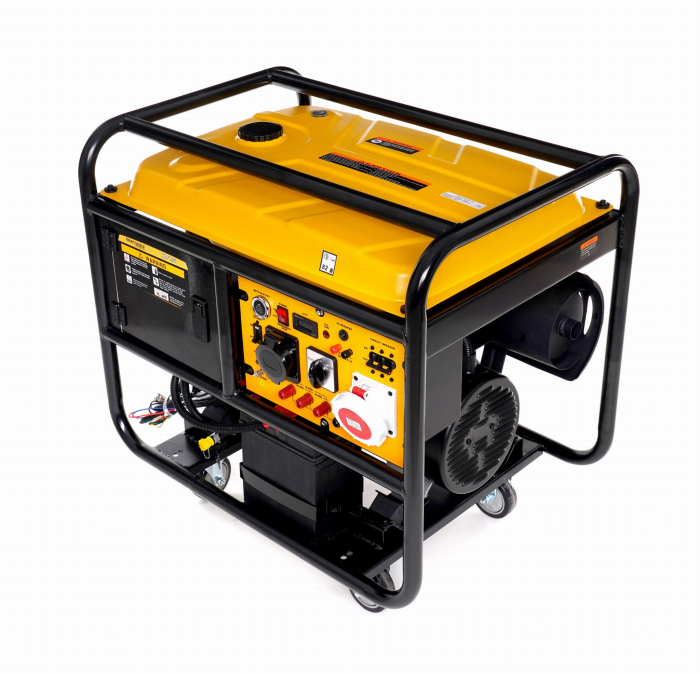 Generator curent 15kW 15000W 230V-380V 12V pornire electrica motor benzina 20CP (KD196) [2]