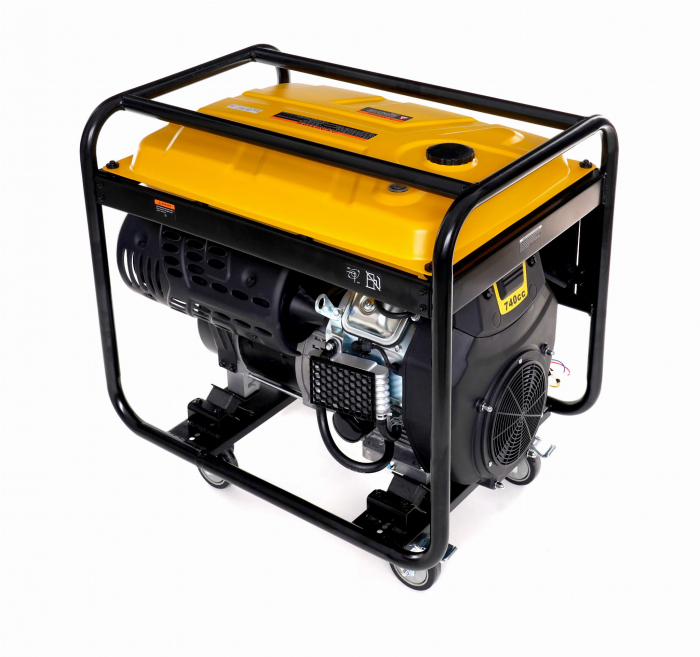 Generator curent 15kW 15000W 230V-380V 12V pornire electrica motor benzina 20CP (KD196) [4]