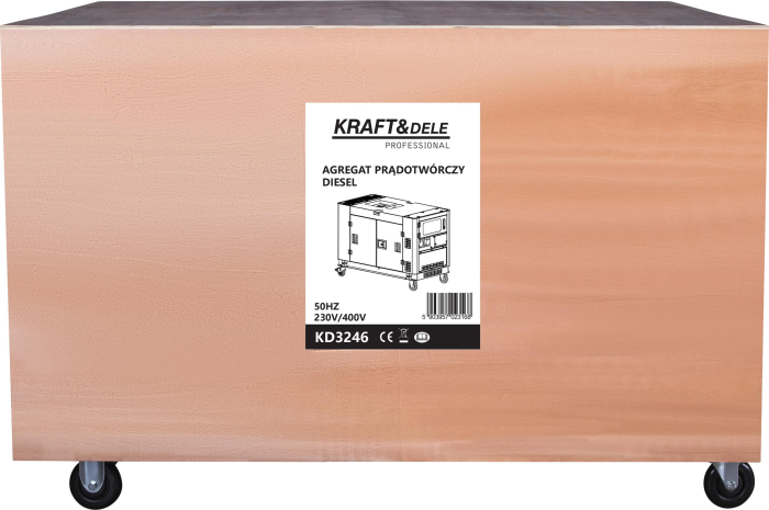 Generator curent 19 kW 19000W 230 2x400V motor benzina (KD3246) [17]