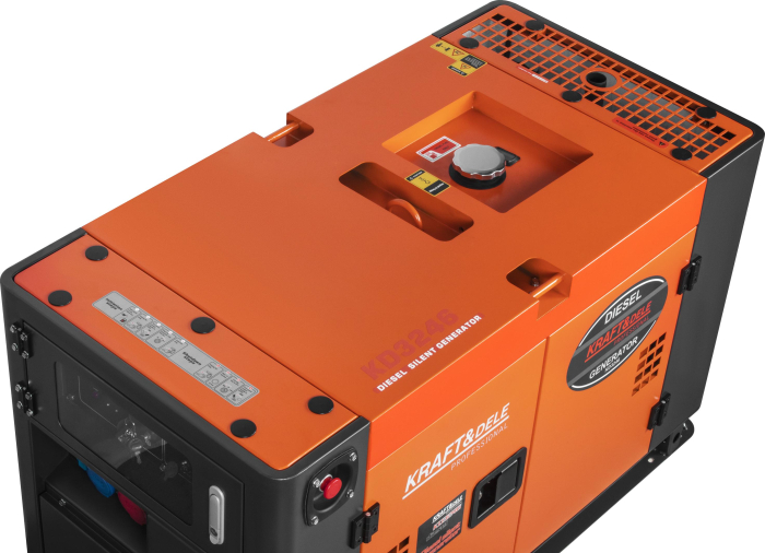 Generator curent 19 kW 19000W 230 2x400V motor benzina (KD3246) [6]