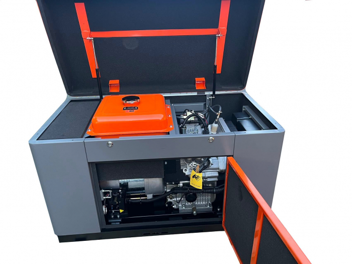 Generator curent 19W 19000W 230V 12V pornire electrica diesel motorina (KD199) [6]