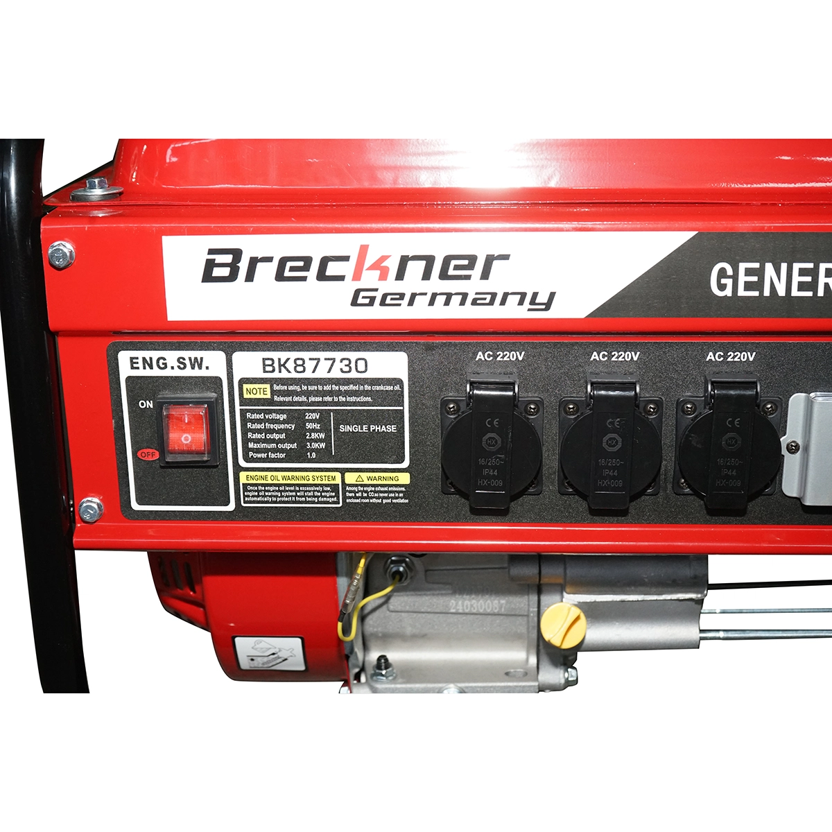 Generator curent 3.0kW 3000W 220V 12V motor benzina 7CP  DISTF20 (BK87730) [5]