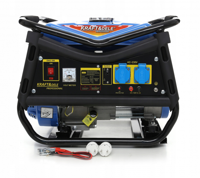 Generator curent 3.0kW 3000W 2x230V 12V motor benzina 7CP (KD141) [1]