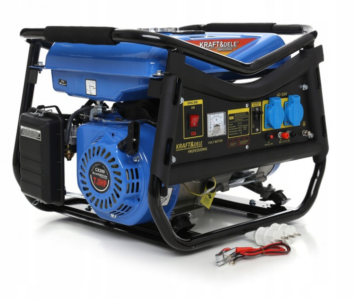 Generator curent 3.0kW 3000W 2x230V 12V motor benzina 7CP (KD141) [4]