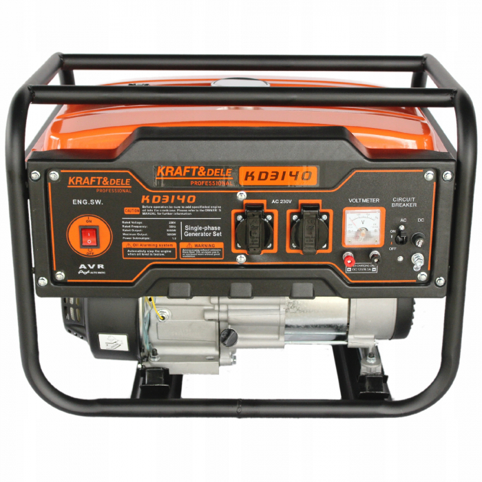 Generator curent 3.2kW 3200W 230V 12V motor benzina (KD3140/KD180) [3]