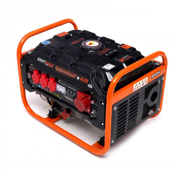 Generator curent 3.5kW 3500W 230V 380V 12V motor benzina 7CP (KD161) [7]