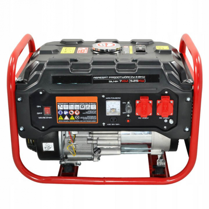 Generator curent 3.5kW 3500W 2x230V 12V motor benzina 7CP (BL160) [3]