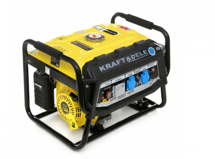 Resigilat-Generator curent 3.5kW 3500W 2x230V 12V motor benzina 7CP (KD148) [5]